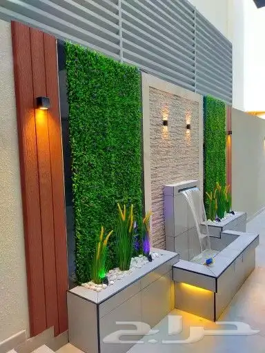 مشاتل مشتل عشب-صناعي-طبيعي شلال نوافير مظلة برجولة شبكة-ري 28