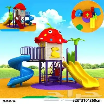 العاب حدائق كبير ومتوسطة زحاليق نطاطات مراجيح 0