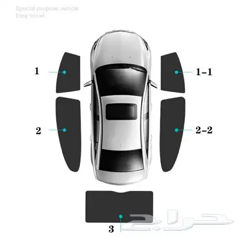 ستائر تظليل للسيارة مخرمه بجوده عاليه 0