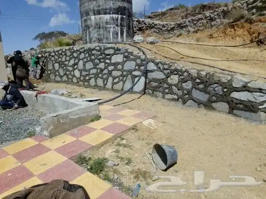 شغل حجر وتلبيسات وتليوس وربربه وبنيان 1
