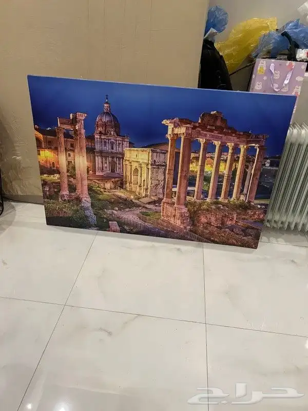 صور لوحة جداري باطار فنية تحف ديكور مستعمل 0