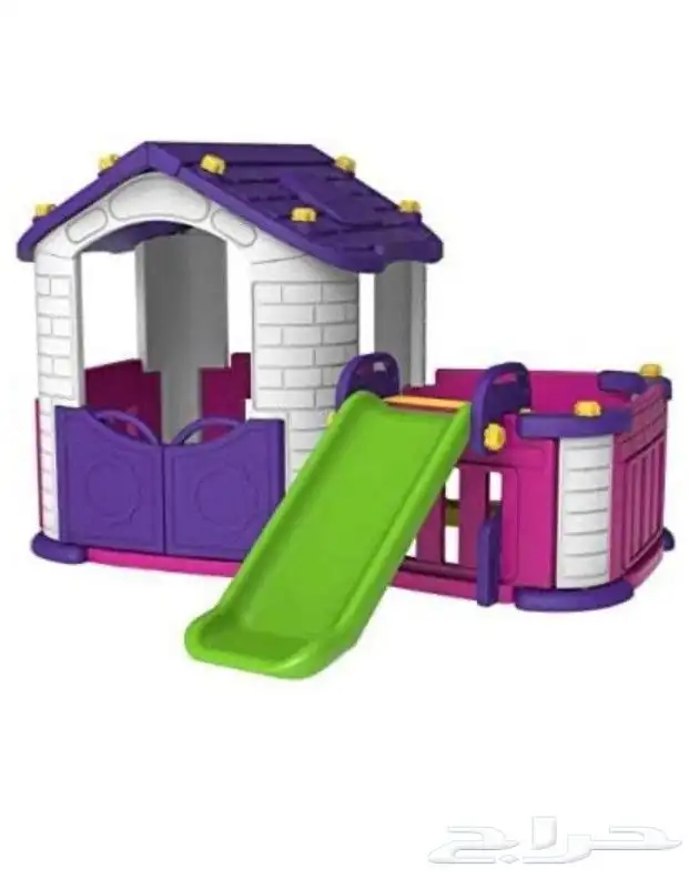 بيت اطفال بلاستيك مع زحليقة 0