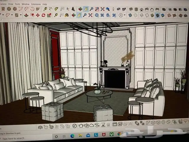 مصمم ديكورات داخليه و خارجيه 3d 3