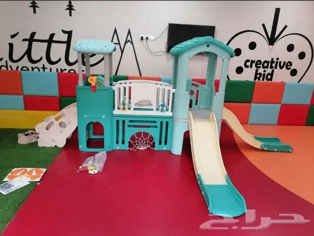 بيت اطفال بلاستيك مع زحليقة 7