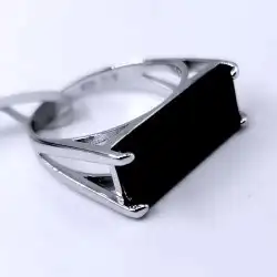 خاتم للرجال فضة عيار 925 6