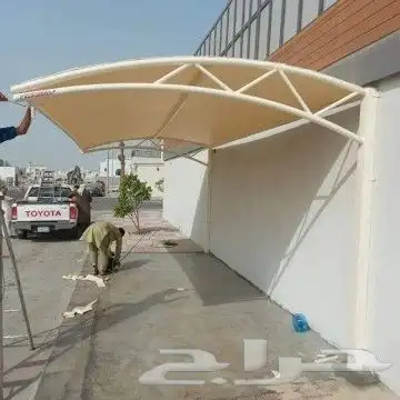 مظلات سواتر برجولات قرميد مظلات سيارات 7