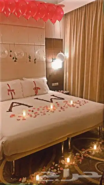 تنسيق غرف عرسان وذكرى الزواج 2