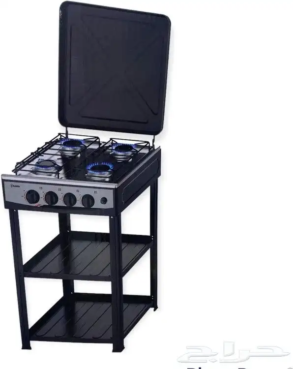 موقد غاز 4 شعلة كراون مع حامل KW-38041 بوتوجاز 4 شعلة للبر 1