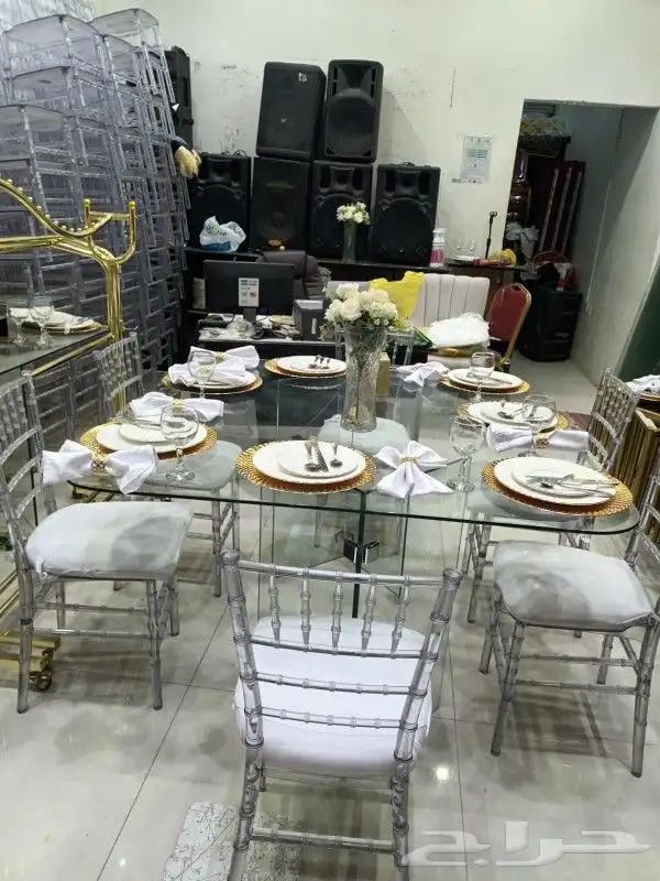 تأجير طاولات طعام تأجير كراسي تأجير طاولات بوفيه تأجير سرفيس 1