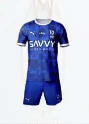 تيشرت الهلال الجديد 2025 طقم الهلال الازرق والابيض 3