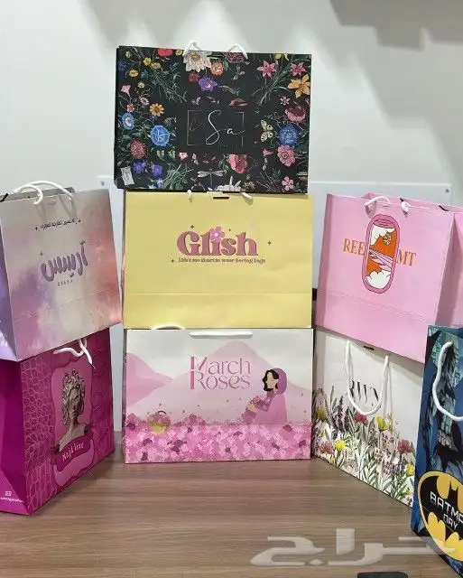 مطابع طباعة اكياس ورقية اكياس عبايات 0