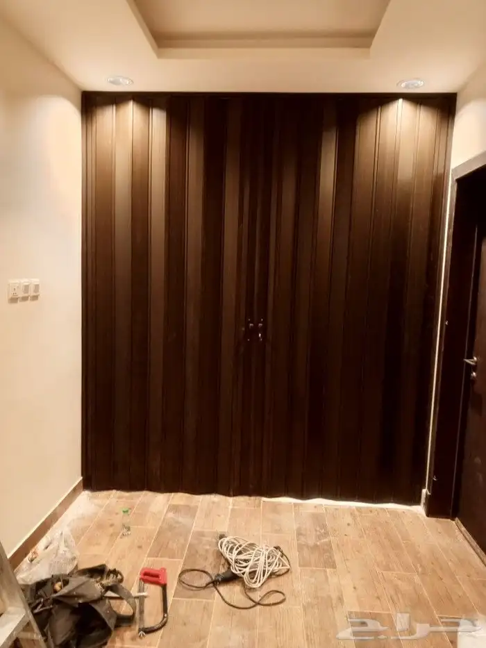 ابواب اكورديون سحاب كبيره ابواب كرديون بلاستيك 0