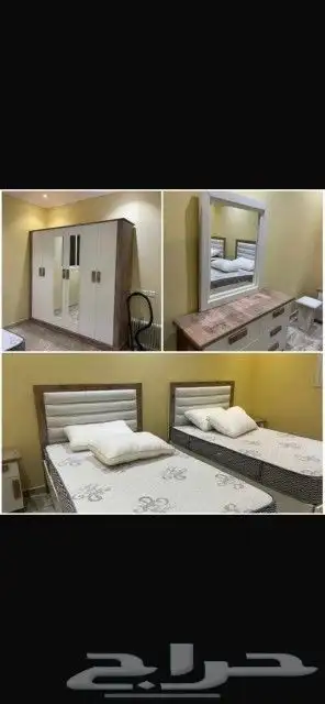 غرف نوم نفرين جديده 1800 ريال 18