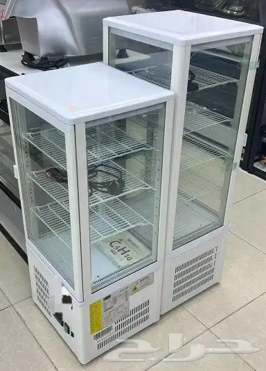 ثلاجات عرض 4 جوانب زجاج فوق الكاونتر 0