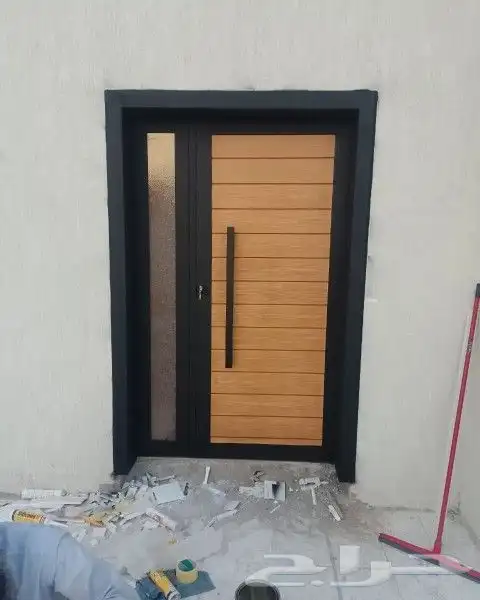 ابواب كلادينج حديد والمنيوم 9