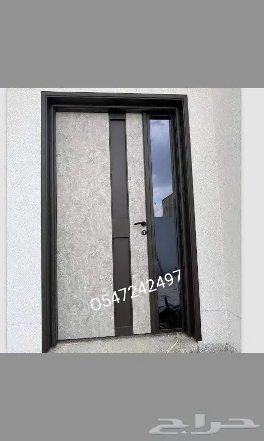 ابواب كلادينج حديد والمنيوم 3