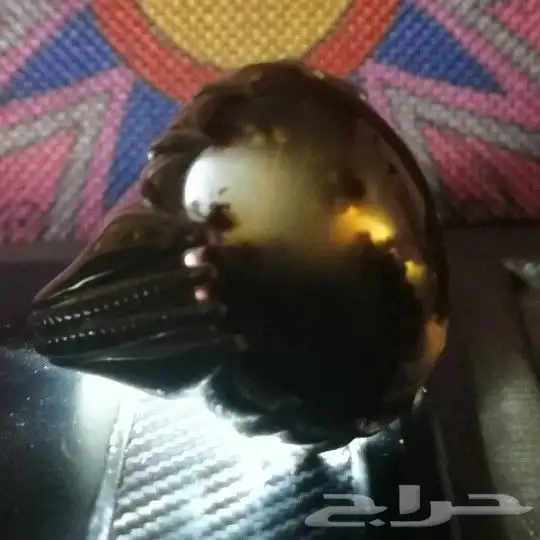 خاتم فضة عقيق يماني طحلبي نوادر 5