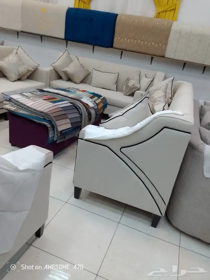 مفروشات الرياض  تفصيل جميع انواع الكنب والجلسات الارضي والست 17