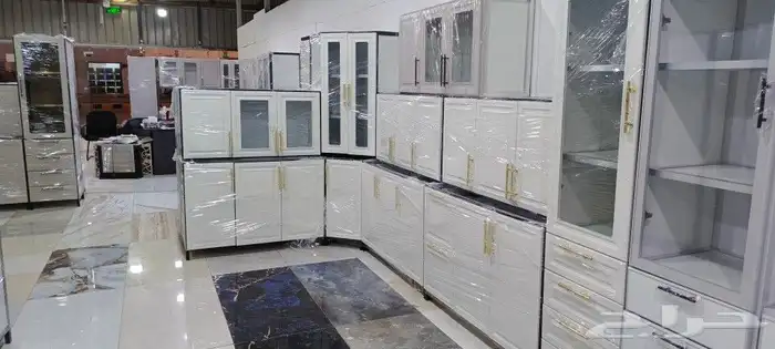 مطبخ جاهز وتفصيل صاج الماني جديد رفوف اربعه ملي رخام صناعي ض 13