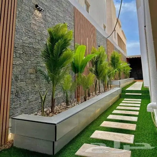 مشاتل_زراعية مشتل تنسيق_حدائق عشب-صناعي شلال مظلة جلسة ممر 12