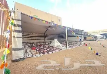 بيت شعر قطبة شمالي عمدان خشب 6