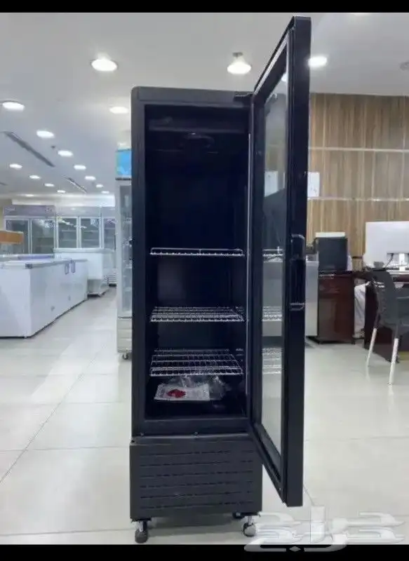 ثلاجات عرض بانكول 1 باب زجاج أسود أحجام مختلفة 9