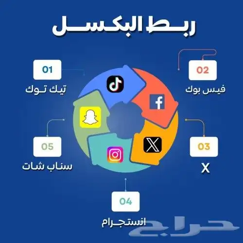 ربط بكسل تيك توك وسناب وفيس بوك 0