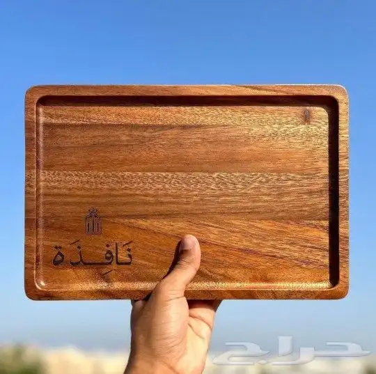 طباعة و قص و حفر بالليزر ليزر صينية خشب مطاعم كافيهات نقش 5