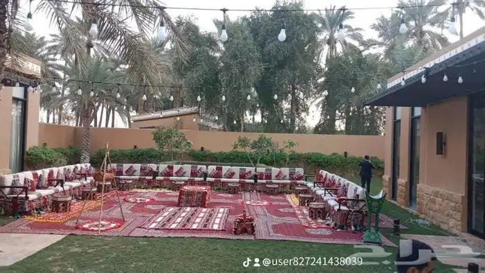 تاجير جلسات شعبيه تاجير طاولات وكراسي الرياض 9