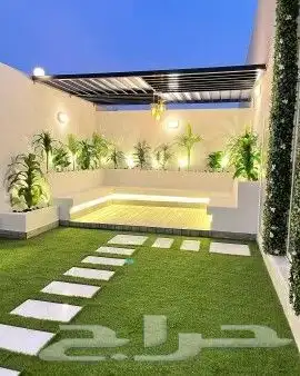 تركيب عشب صناعي تصميم جلسات ومظلات تنسيق حدائق 3