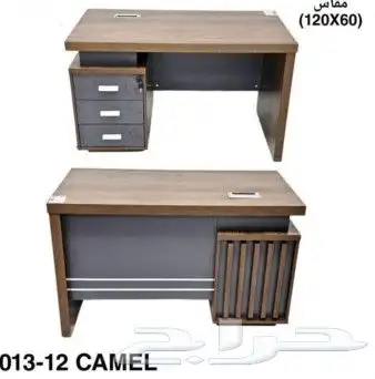 مكاتب عمل خشبيه جميع المقاسات والالوان جملة وقطاعي 4