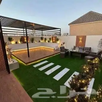 تركيب عشب صناعي تصميم جلسات ومظلات تنسيق حدائق 2