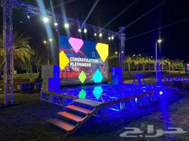 شاشات led وإضاءات موفينج هيد بيم 7