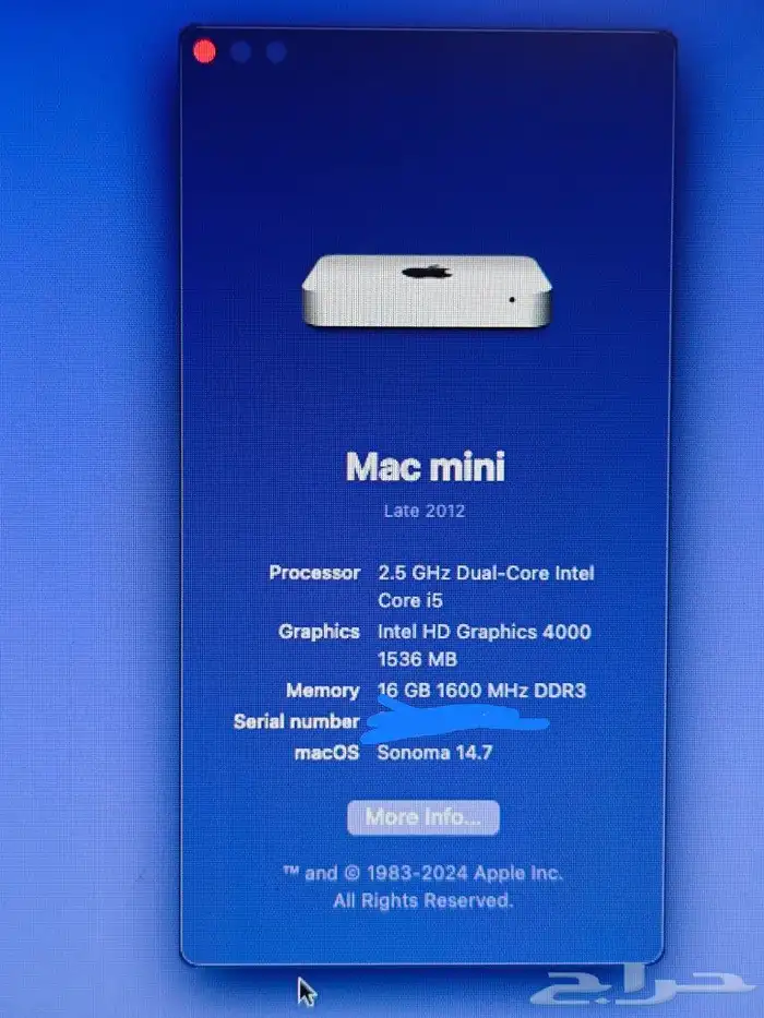 MiniMac Late 2012 ميني ماك 0