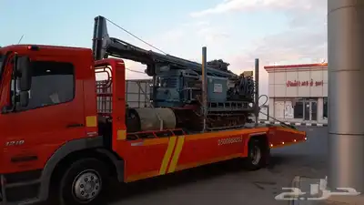 سطحة طريف لنقل السيارات وونش لتركيب اللوحات واعمدة الانارة 0