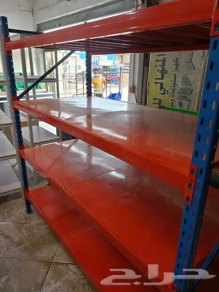 يوجد لدينا جميع انواع رفوف سوبر ماركت والمستودعات ومستلزمهتا 1