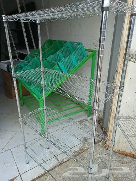 يوجد لدينا جميع انواع رفوف سوبر ماركت والمستودعات ومستلزمهتا 3