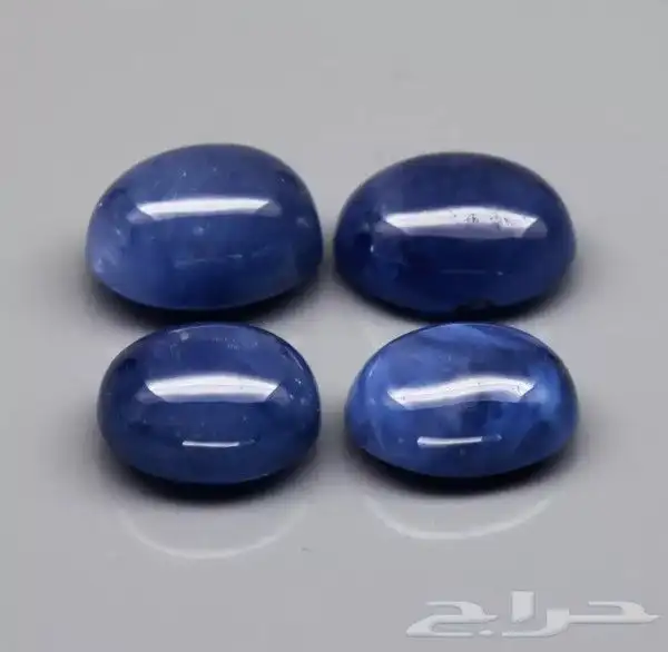 حجر الزفير الأزرق الطبيعي 4 قطع 0