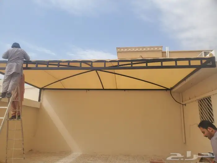 حدادمضلات سواتر شينكو ابواب حديد شبابيك لكسان مظلات سطح 3