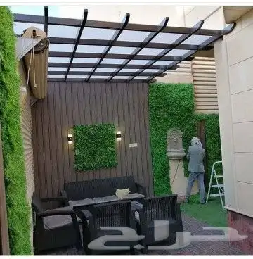 عشب صناعي  ثريدي  برجولات  تنسيق حدايق جميع انواع العشب اصنا 8