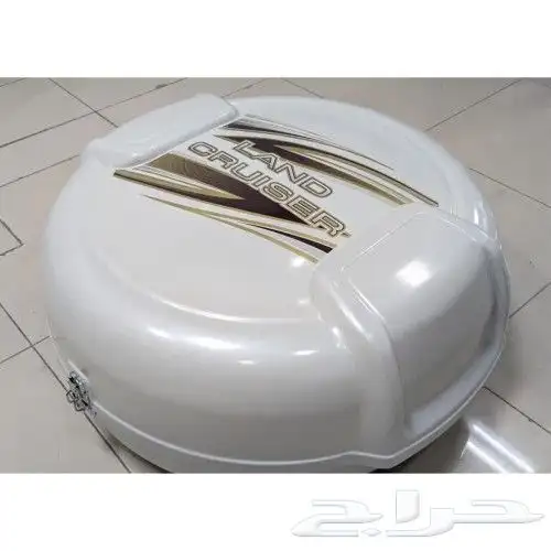 غطاء اسبير لاندكروزر 98 الى 2007 ابيض لولي 2