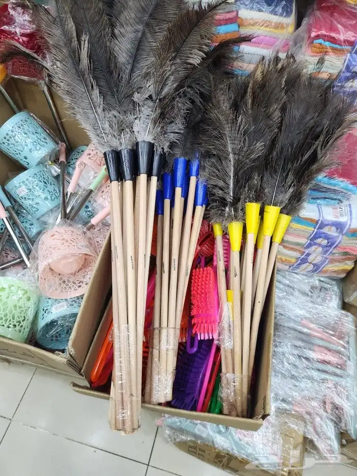 ريش نعام منافض غبار 9
