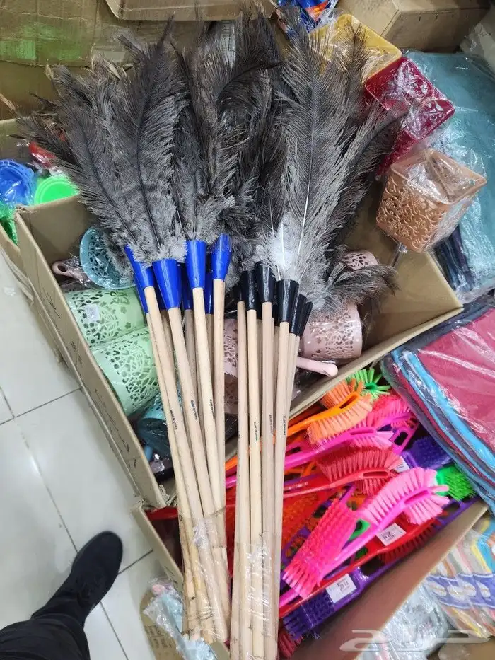 ريش نعام منافض غبار 8