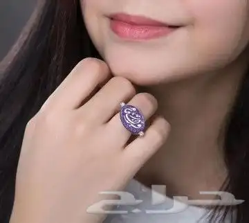 اهدي من تحب خاتم فضه ملكي عيار 925 بالاسم حسب الطلب 37