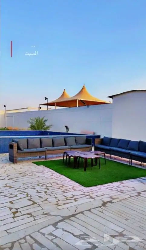 استراحة ومزرعه للايجار اليومي 1300 2