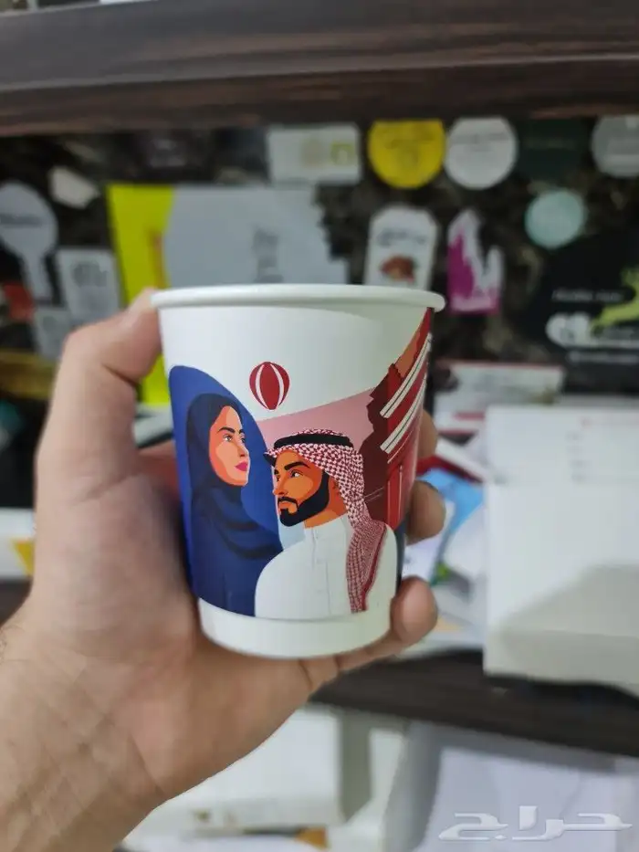 اكواب ورقية دبل طباعة 3