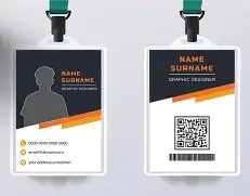 تصميم طباعة بطاقة عمل بطاقة بلاستيكيه بطاقة ID بطاقةايدي ختم 5