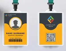 تصميم طباعة بطاقة عمل بطاقة بلاستيكيه بطاقة ID بطاقةايدي ختم 2