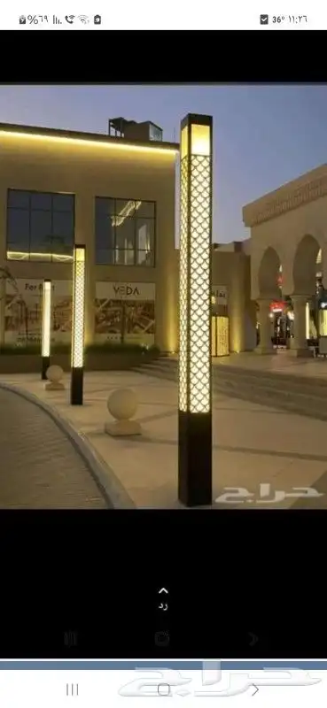 اعمدة اناره مضلع وديكوري بسعر منافس جدا جدا 35