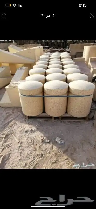 حواجز خرسانيه وقواعد اعمده ومناهل ومستلزمات حدائق 16
